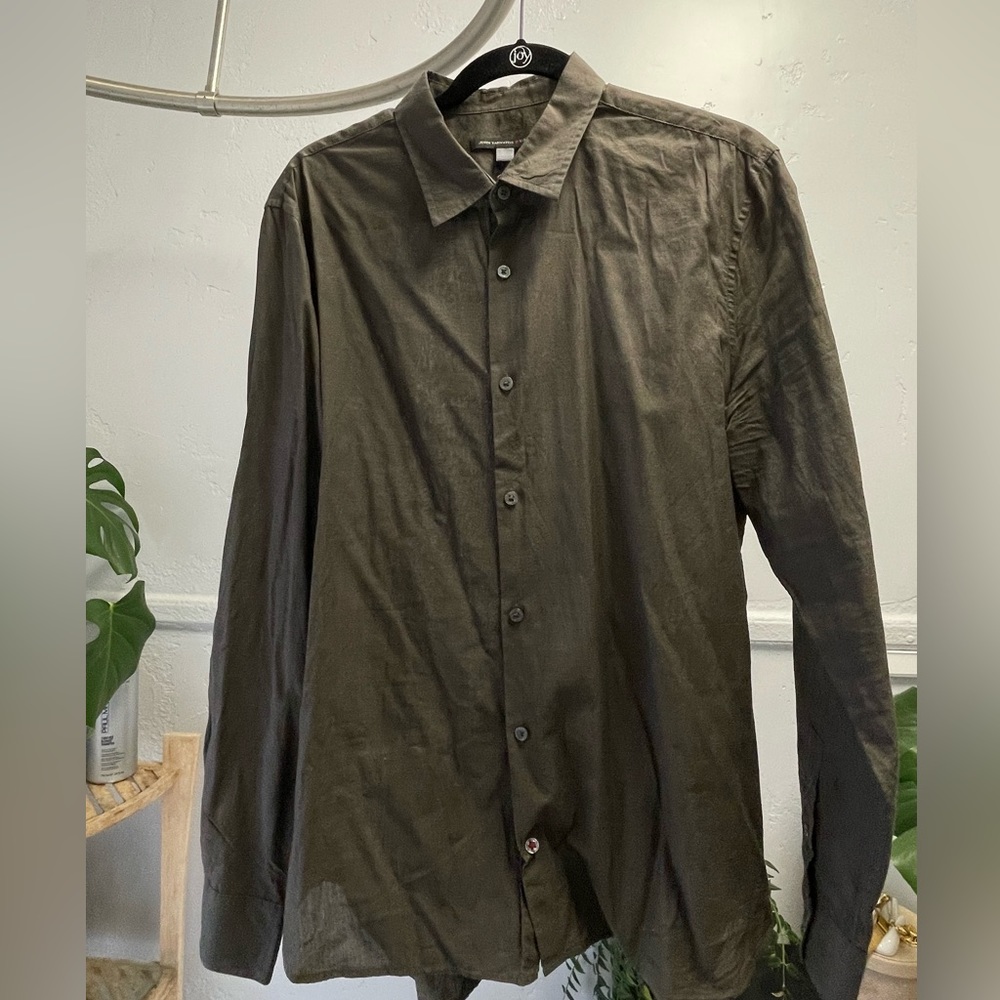 Mens Long Sleeve Button Up